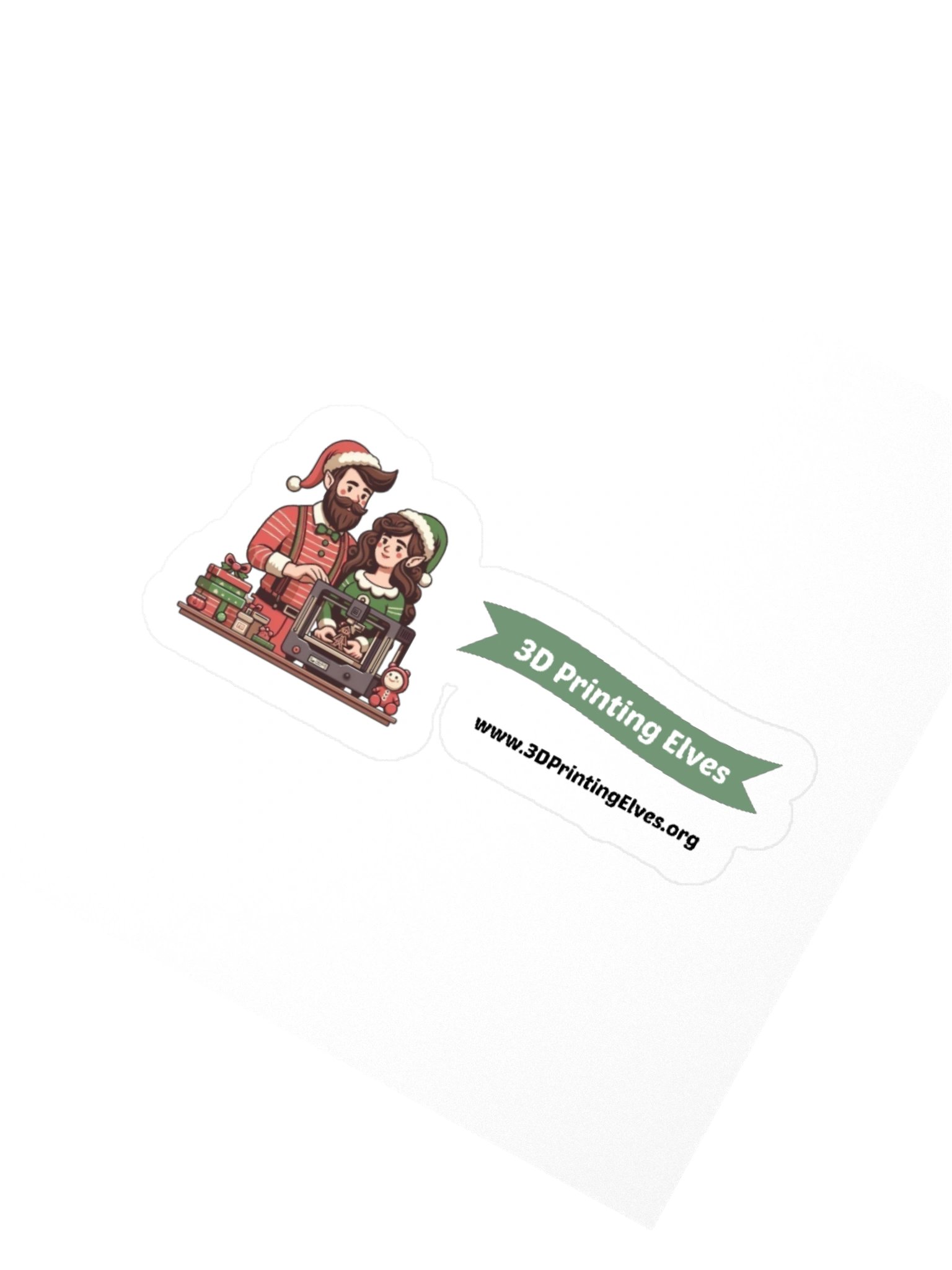 3D Printing Elves Sticker product image (2)
