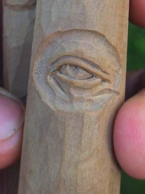 Woodcarving Study Sticks on Eyes and Mouths from Paula Devereaux in 1993.  they're really well done and in fantastic shape for being over 30 years old. They are resin casting of the original basseood carving.  The goal here is that students can use them to study techniques at eliciting the same things when carving in wood by seeing the steps / process the instructor went through to obtain the form.  Just fantastic.  #woodcarving #whittling #woodart #fantasyartist #woodcarver 