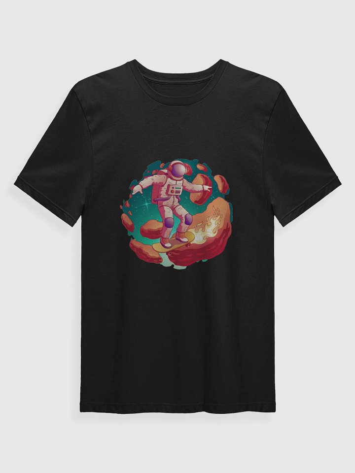 Galactic Skater Astronaut T-Shirt – Space, Style, and Sick Tricks product image (1)