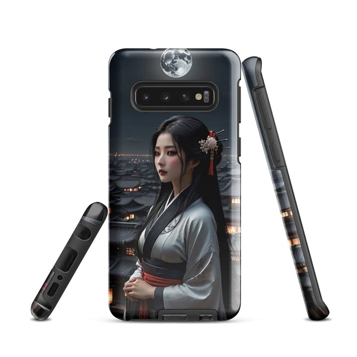 Moonlit Elegance Samsung Tough Case - Traditional Moonlit Scene Design product image (1)