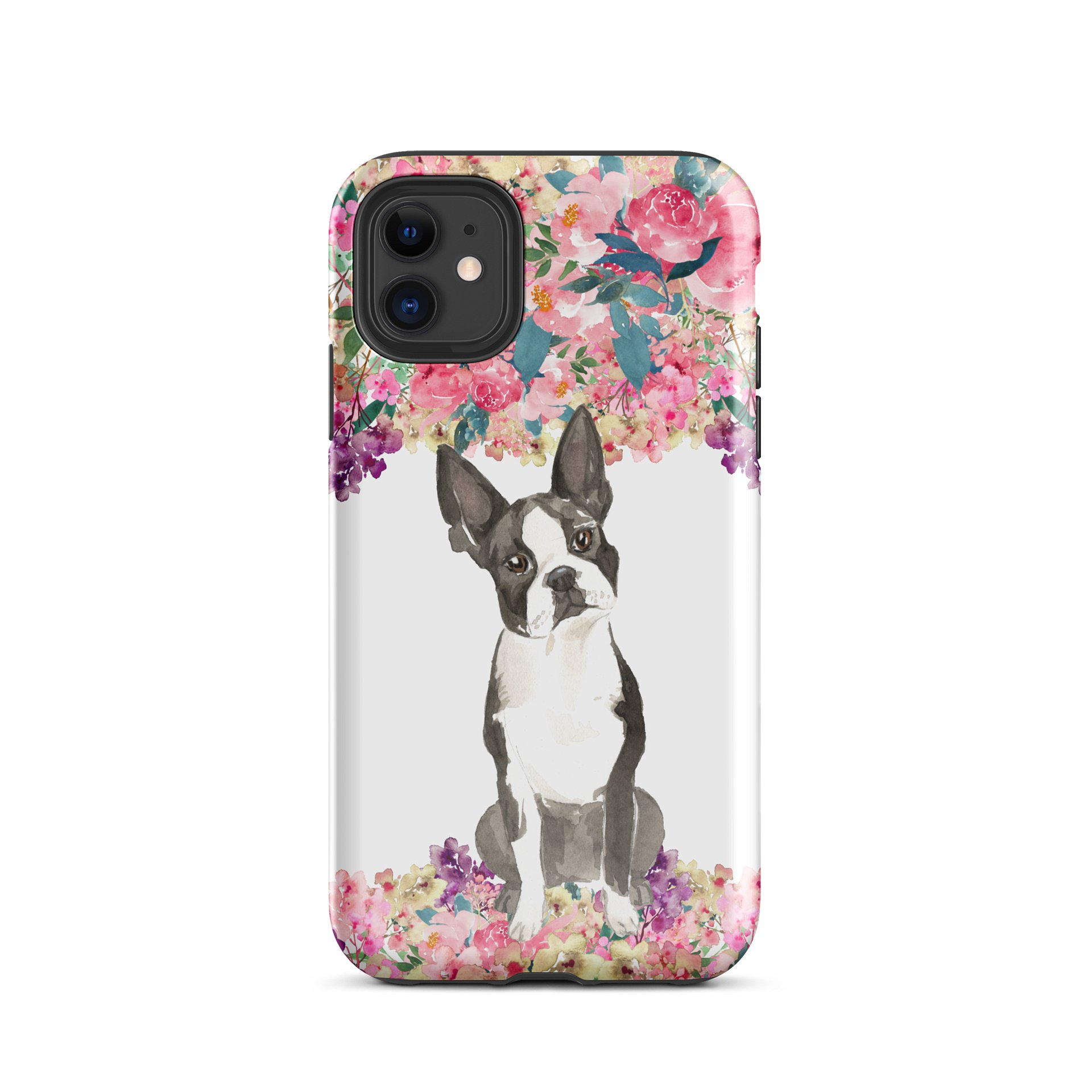 Boston Terrier in Blooms — Tough iPhone® Case product image (55)