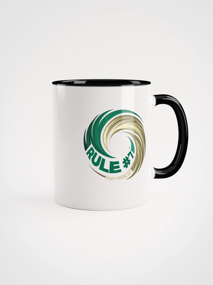 Rule #7 Ceramic Mug Green and Gold product image (1)