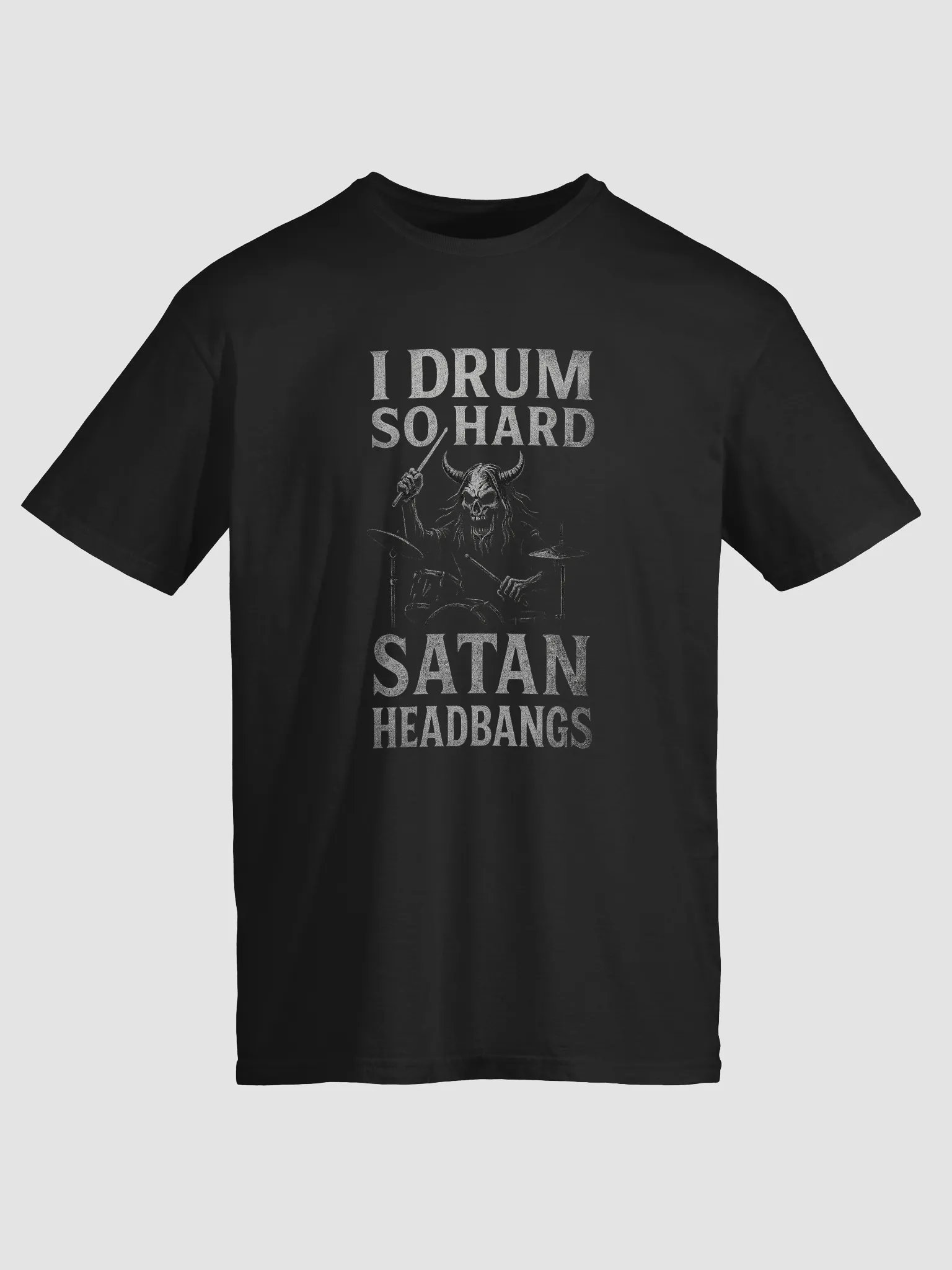 I Drum So Hard Satan Headbangs Worn effect product image (1)