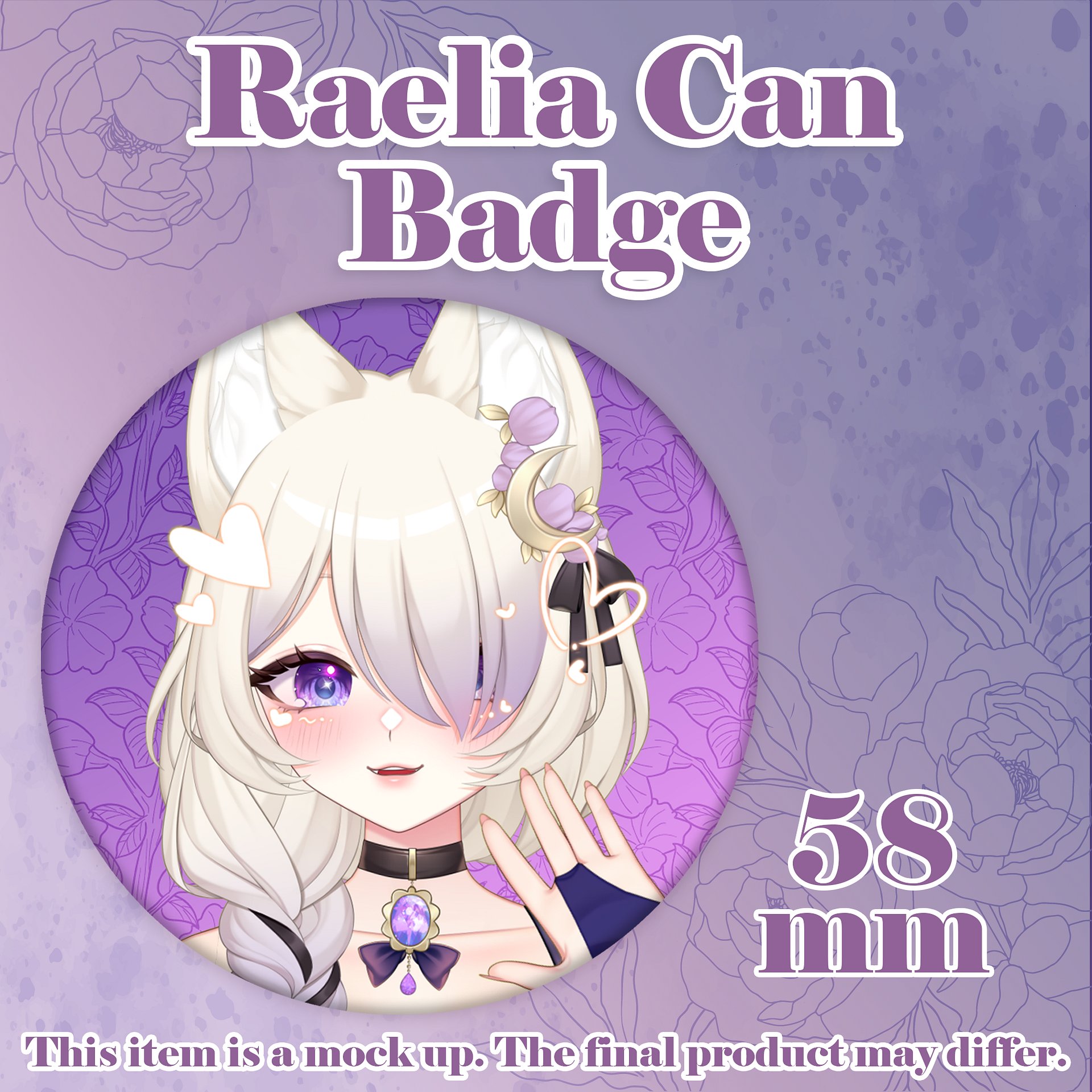 Raelia Can Badge [PREORDER] product image (1)