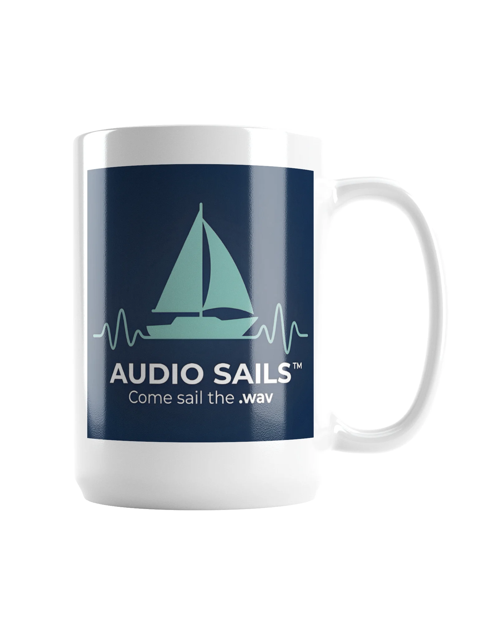 Audio Sails 'Come sail the .wav' Mug product image (3)