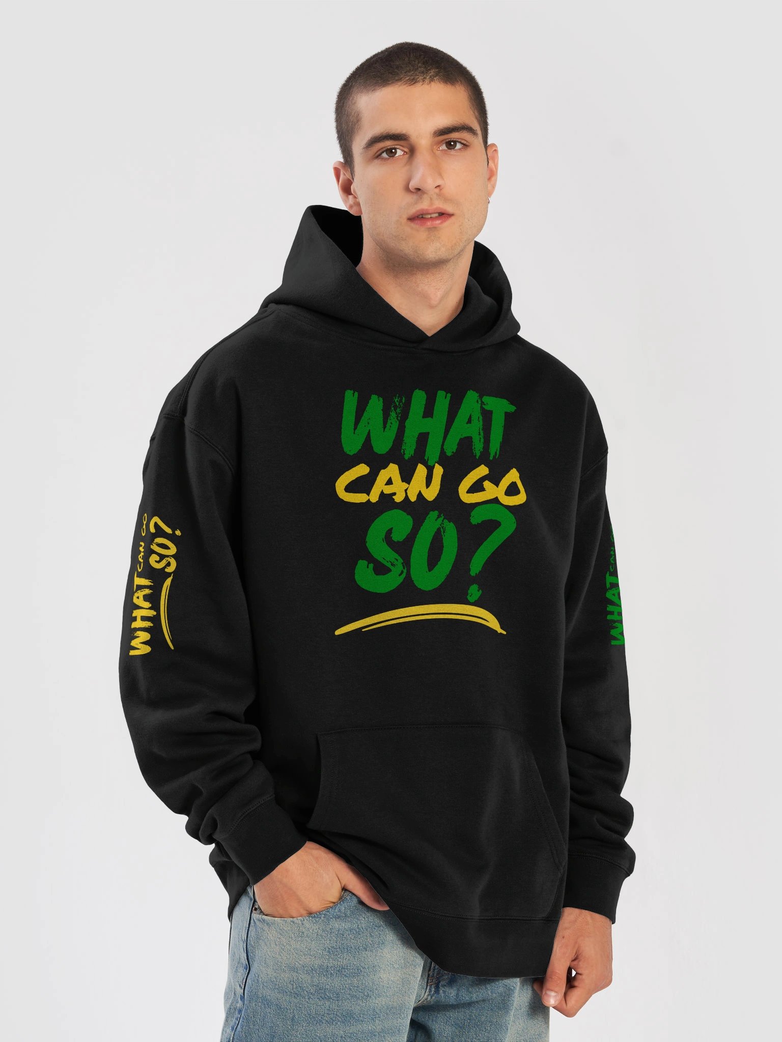 What Can Go So?™ Premium Hoodie – Jamaica's Favourite Question product image (7)