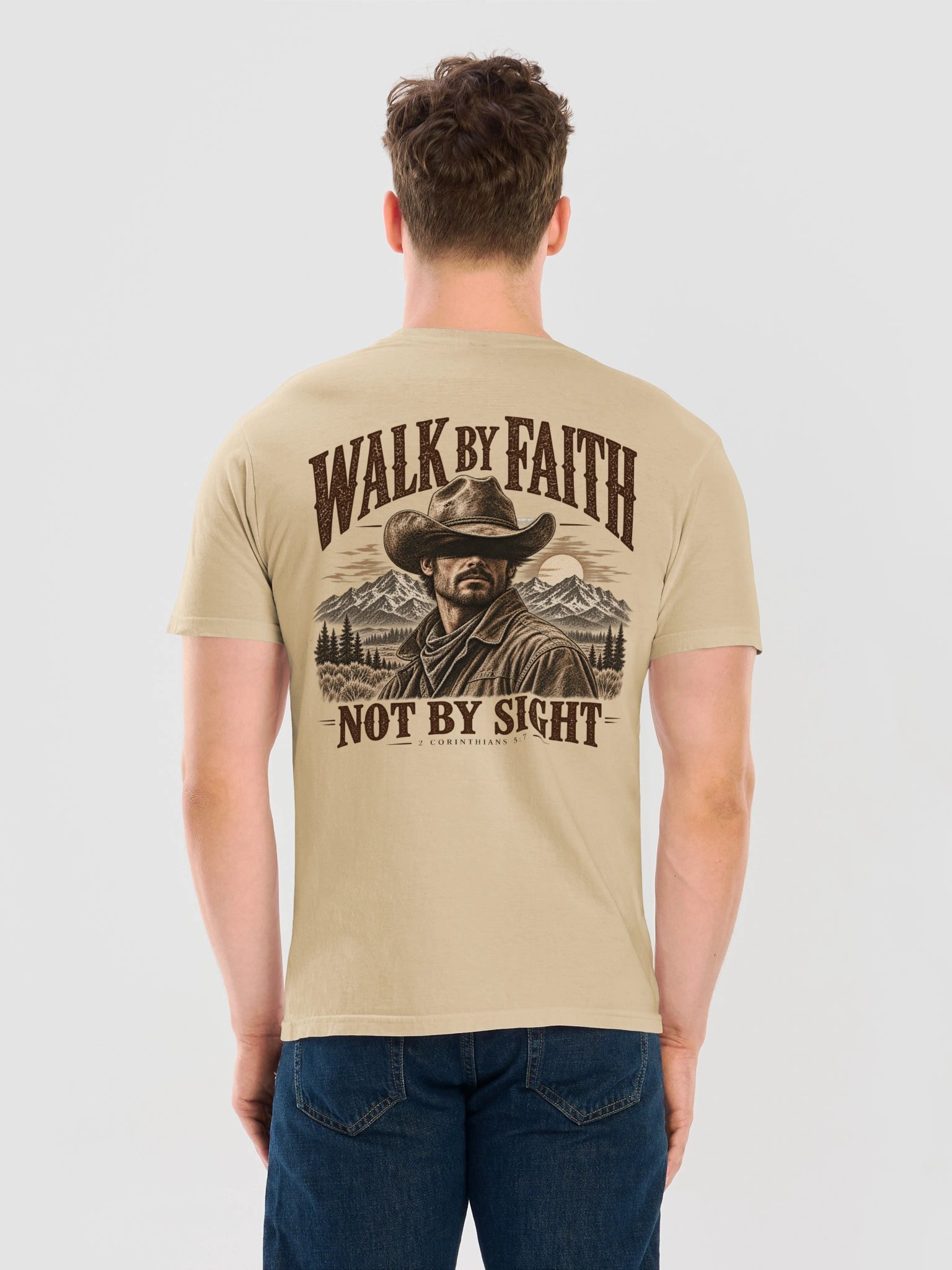 Walk By Faith, Not By Sight Unisex Western Tee product image (12)