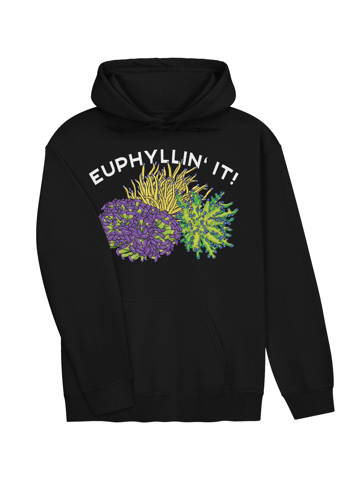 Euphyllin' It! Torch, Hammer, and Frogspawn Corals Hoodie for Reef Aquarium Lovers product image (17)