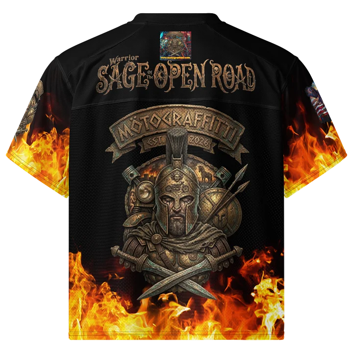 MötoGraffitti Warrior Sage Trojan Warrior Football Jersey product image (2)
