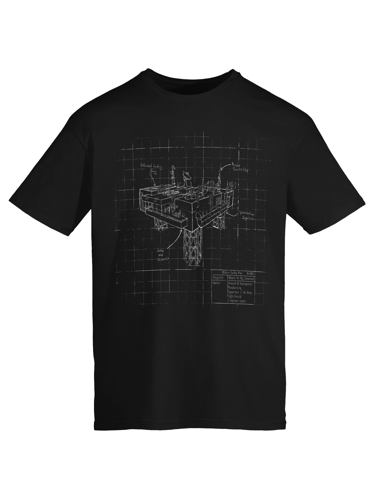 America Rising Blueprint Tee - The Oil Rig product image (25)