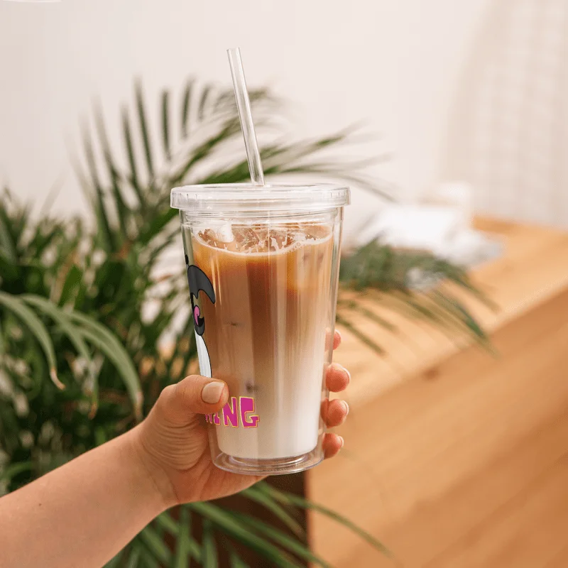 Screaming Cockatoo Clear Plastic Tumbler product image (6)