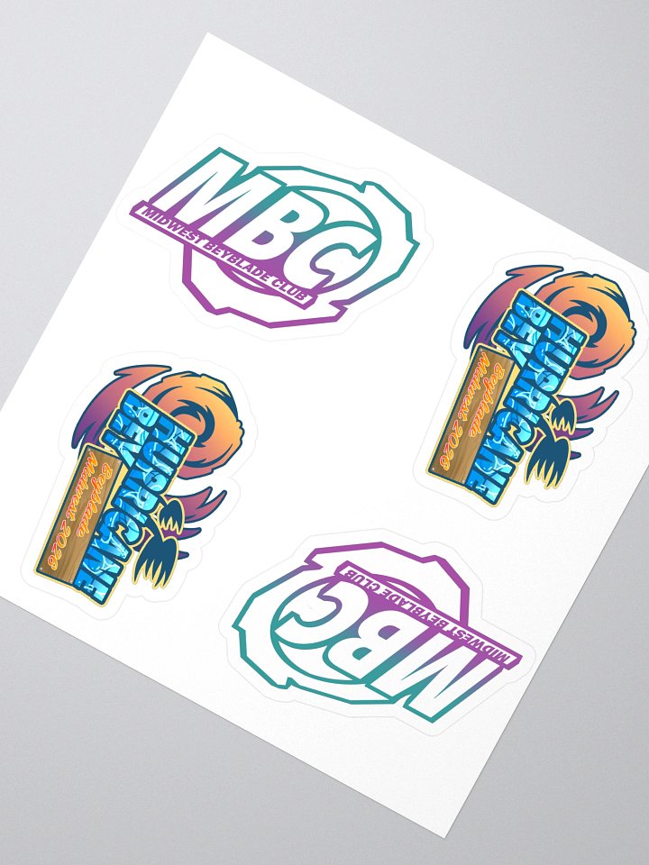Midwest Beyblade Club 2026 Sticker Set product image (2)