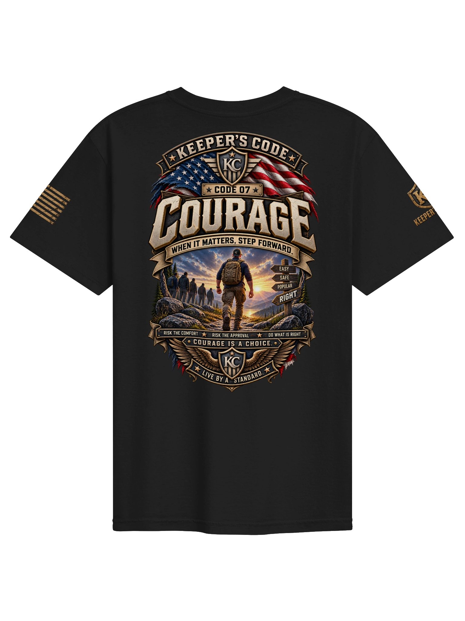 Keeper’s Code™ Men’s CODE 07 Courage Harder Path T-Shirt product image (4)