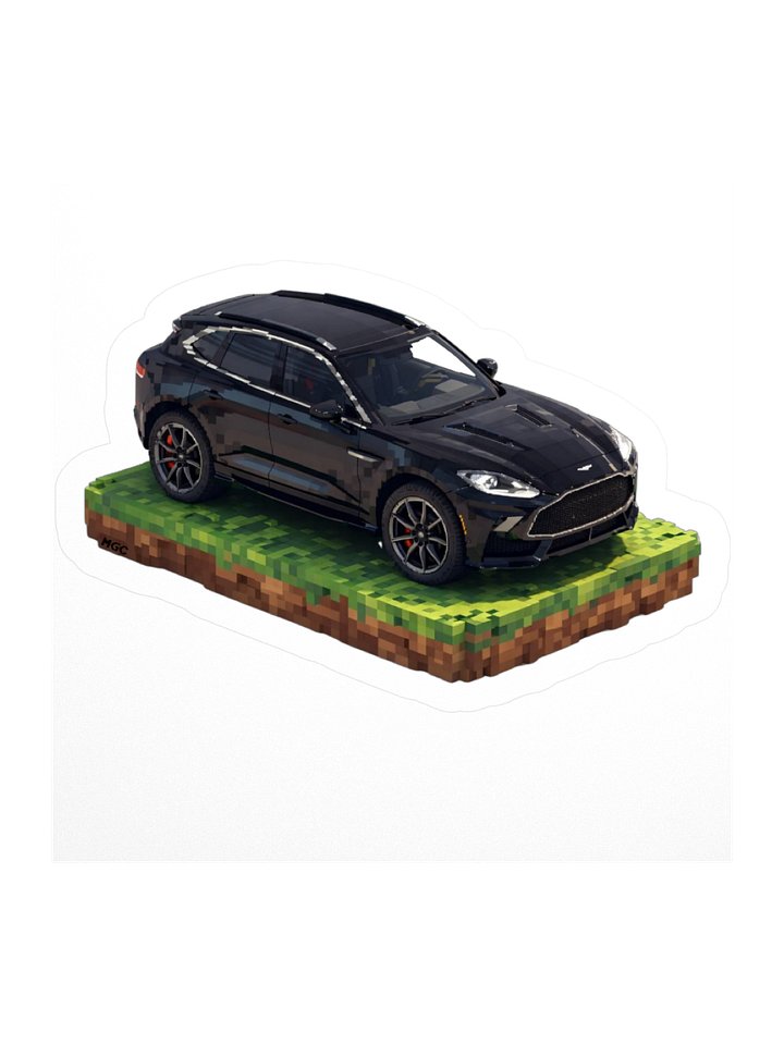 Black Aston Martin DBX Sticker (Pixel, Retro, Minecraft) product image (2)