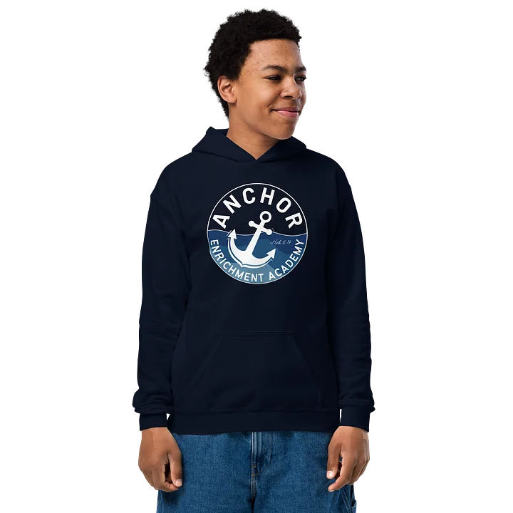 Youth Hoodie (Blue Wave Design) product image (1)