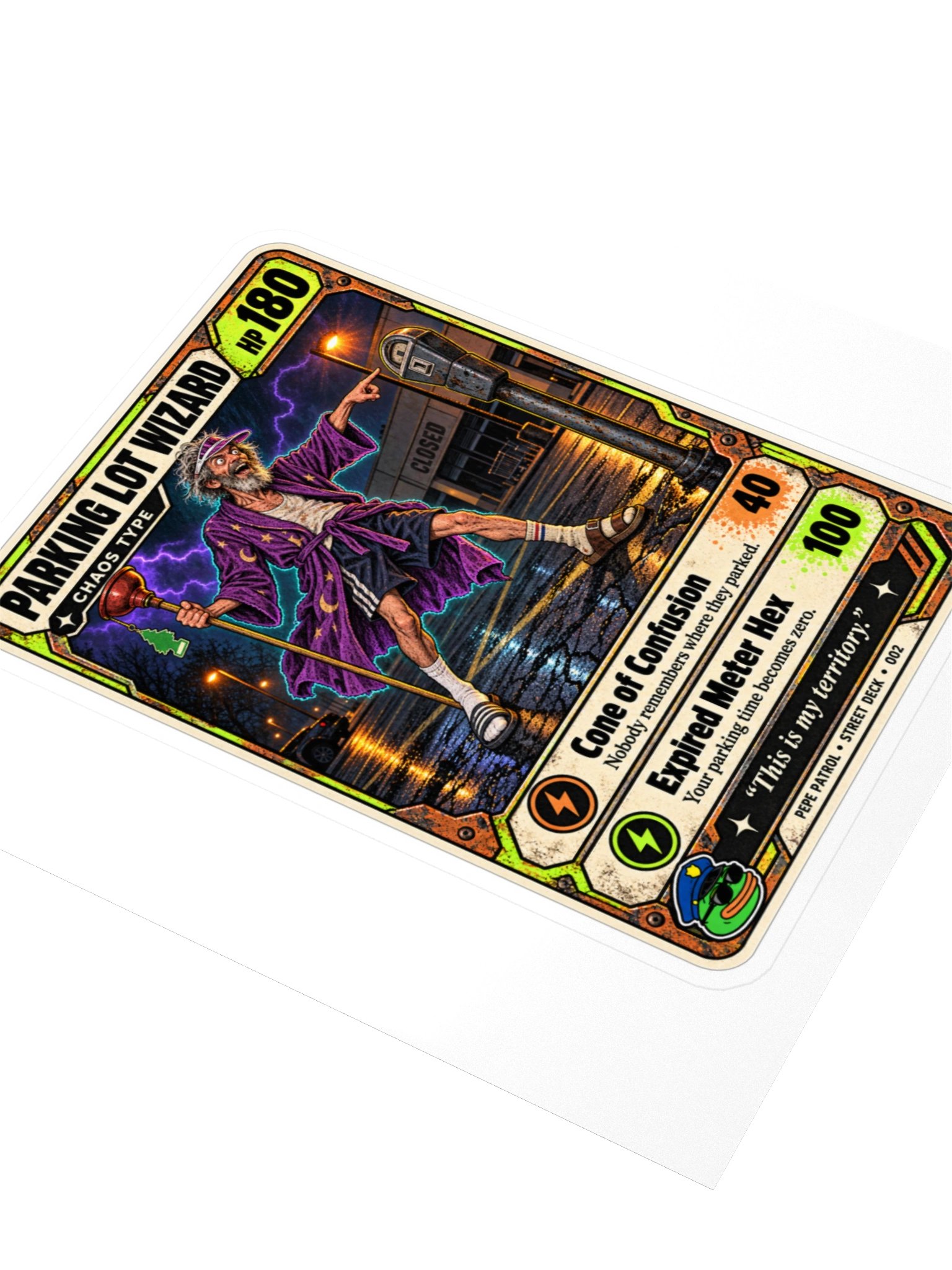 Parking Lot Wizard — Street Deck Sticker 002 product image (3)