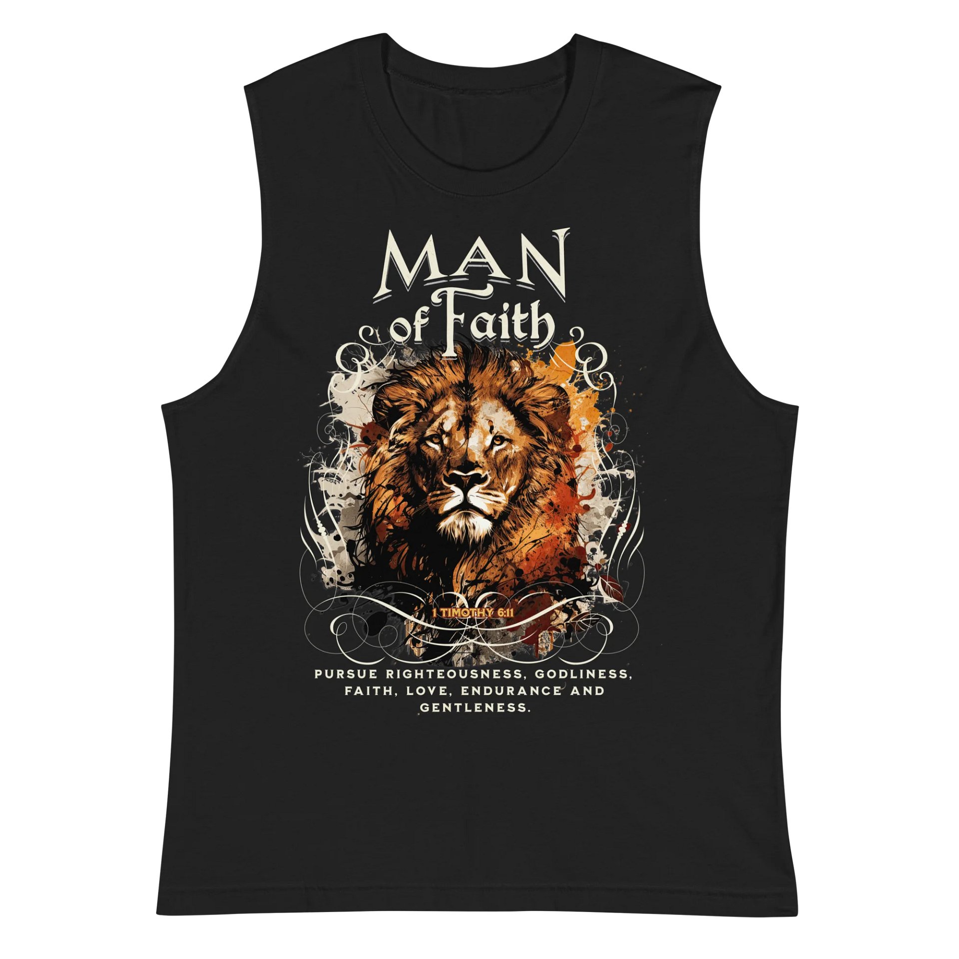 Lion of Faith Muscle Tank product image (2)