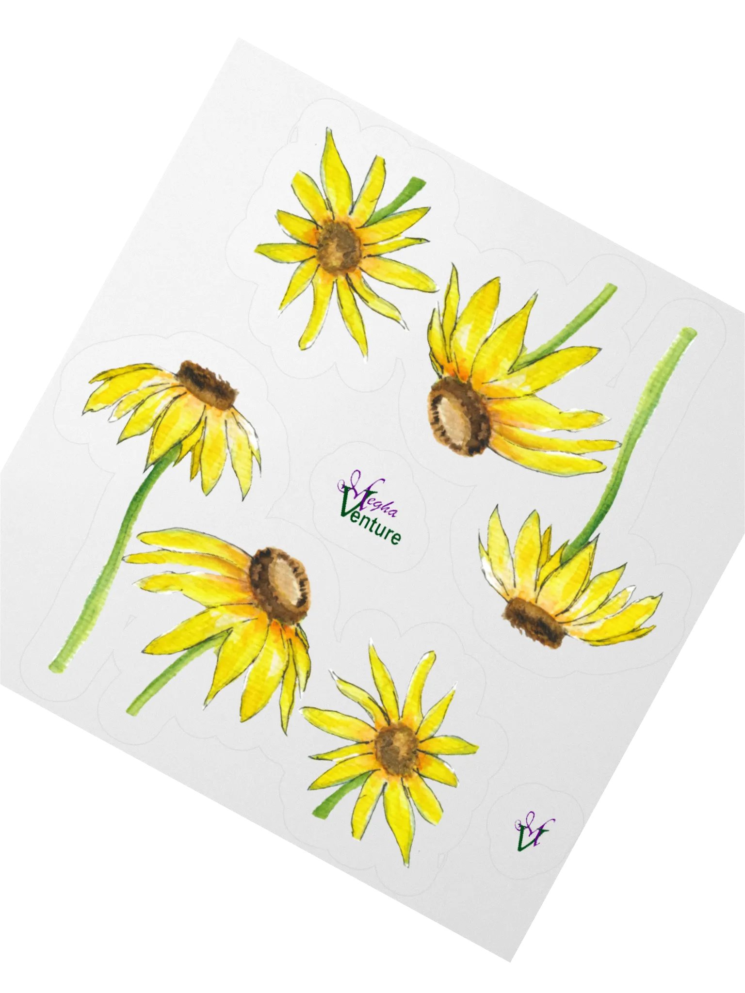 Yellow Coneflowers Sticker product image (2)