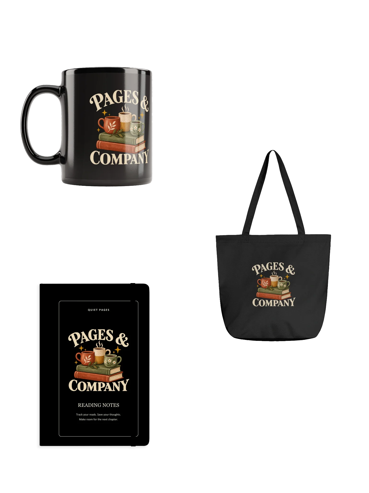 Pages & Company Black Reading Trio product image (1)