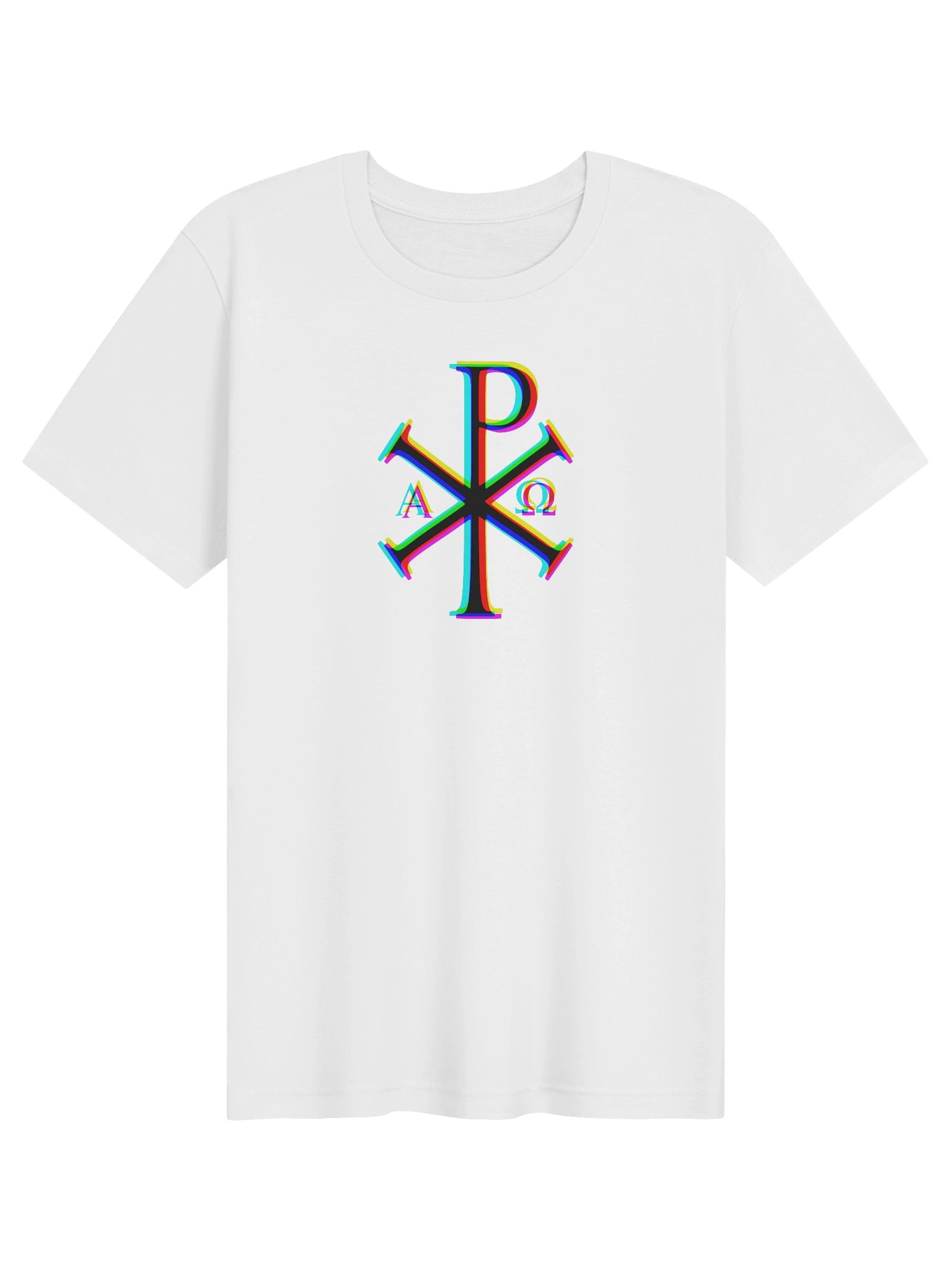 Chi Rho Colors T-Shirt (White) product image (1)