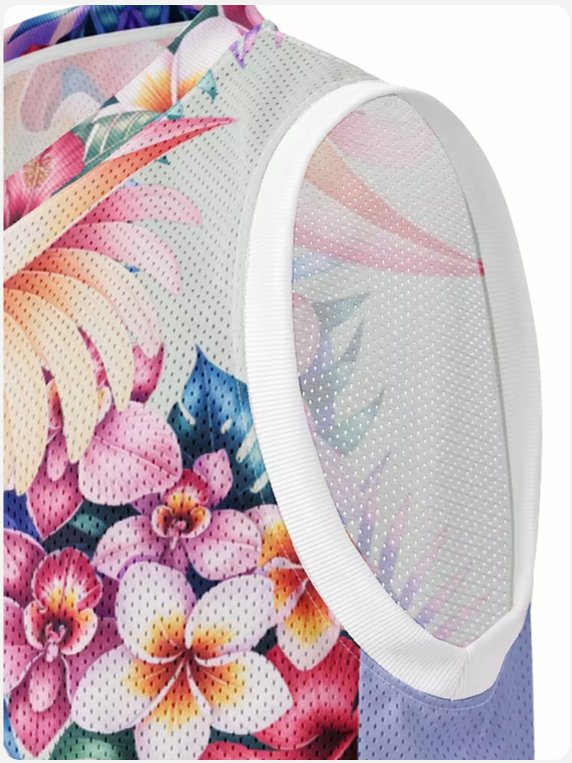 Hawaiian flora 2058-Basketball Jersey product image (3)