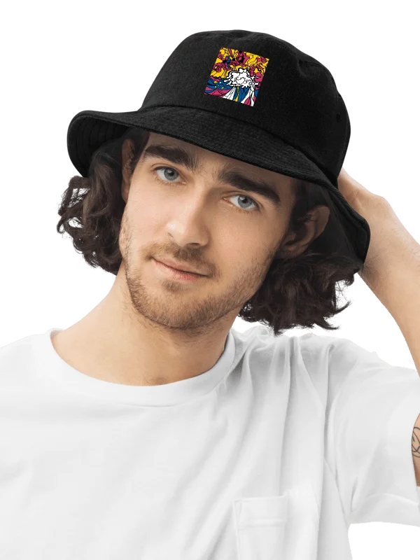 Swirling Denim Dreams Bucket Hat - Wave at Sunset product image (14)