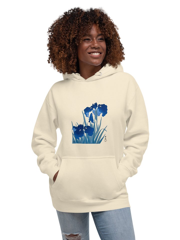 Iris Flowers Cotton Heritage Unisex Hoodie product image (2)