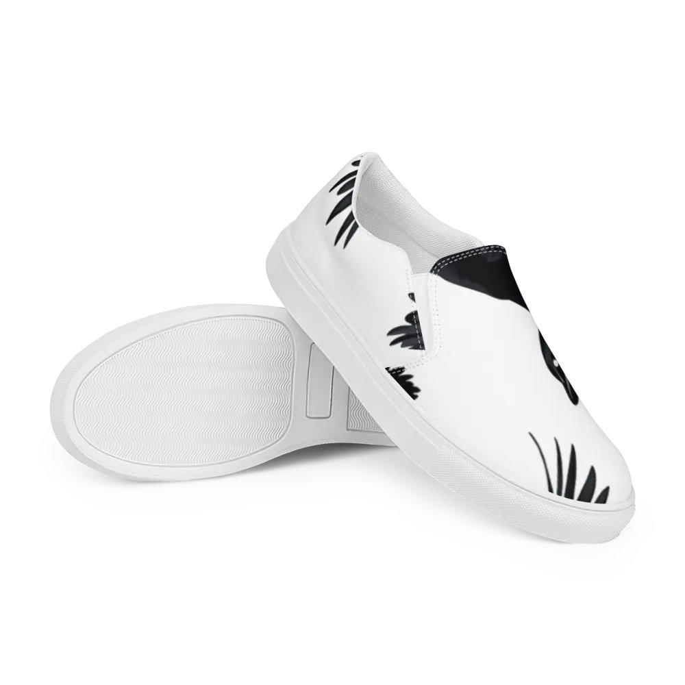 Men's Slip-On Canvas Shoes with Unique Crow Design 🖤 product image (12)