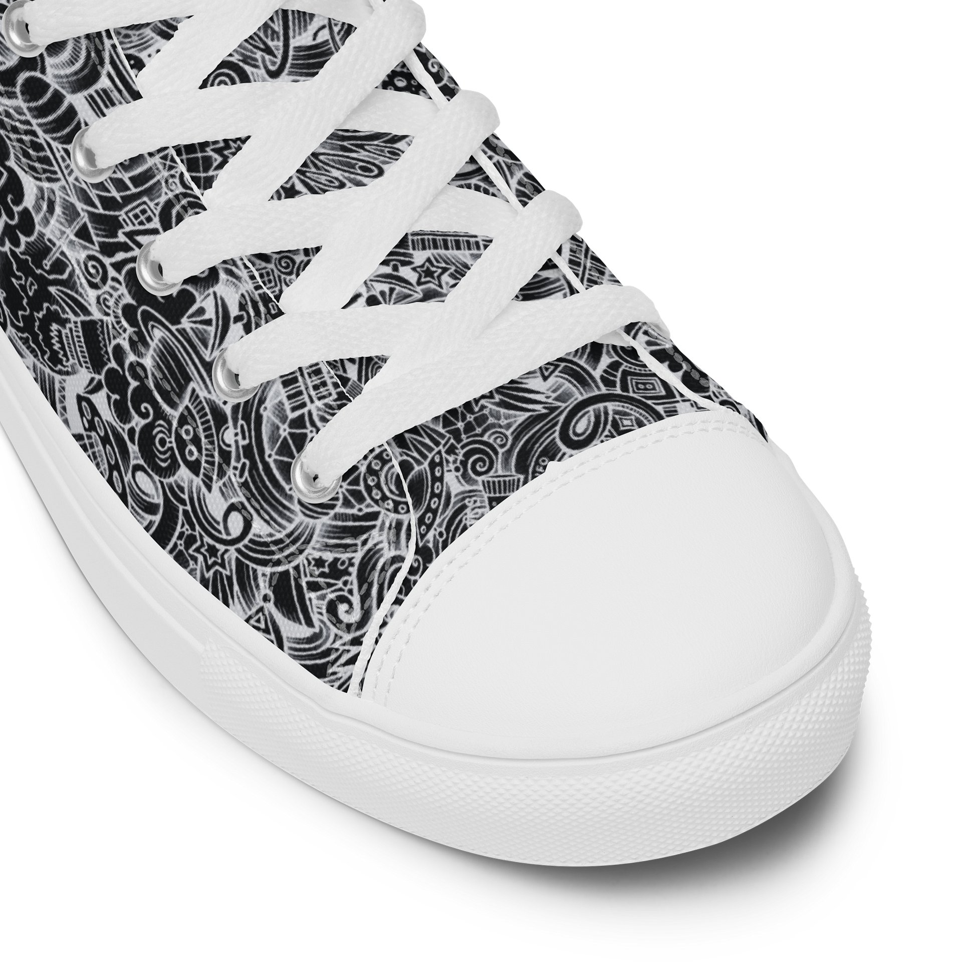Dark Space Scribble - Women's High Tops | #MadeByMELO product image (8)