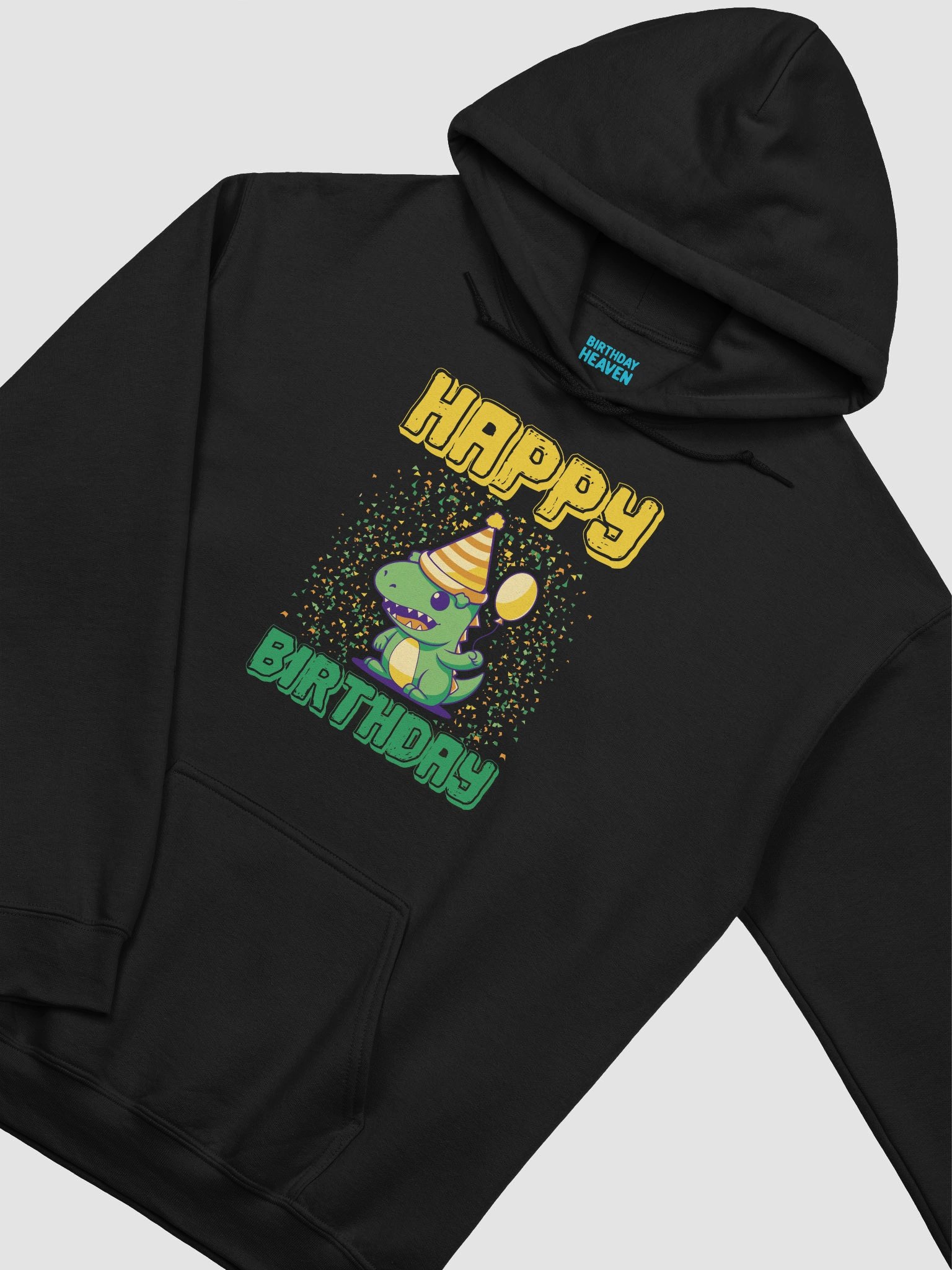 Happy Birthday (Cute Dinosaur With Balloon) Hoodie product image (3)