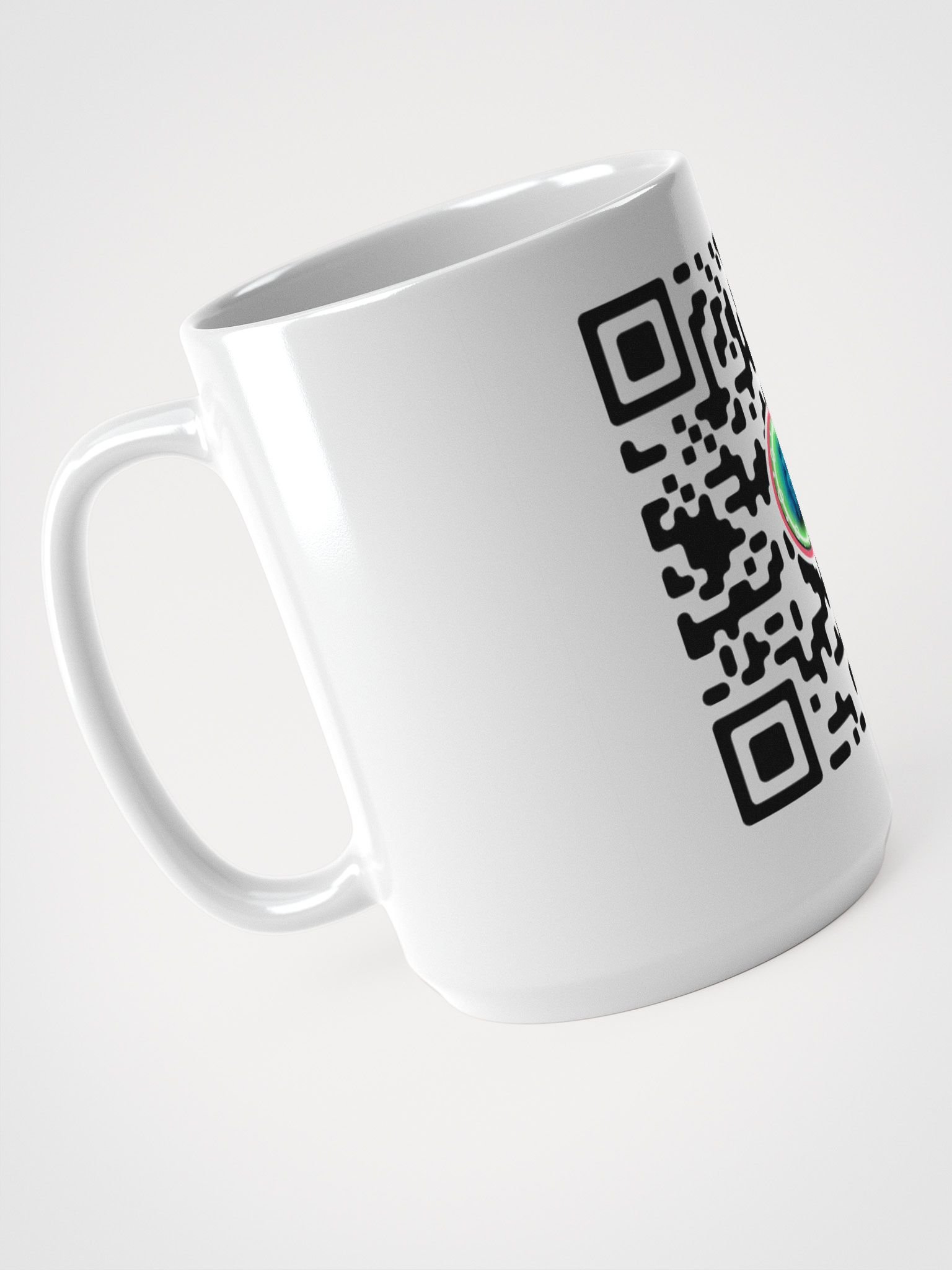 Vivid QR Code Circle Mug product image (4)