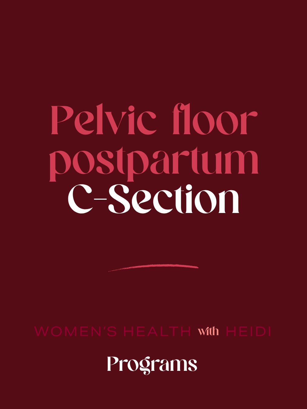 Pelvic floor postpartum - C-Section product image (1)