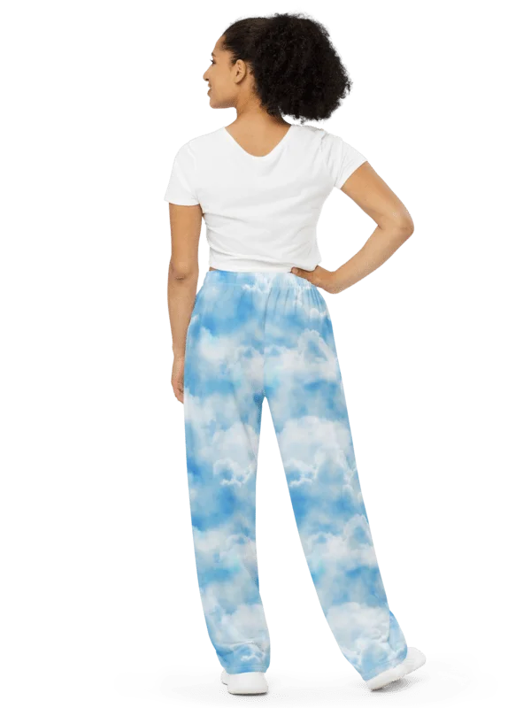 Clouds Unisex Wide-Leg Pants product image (2)