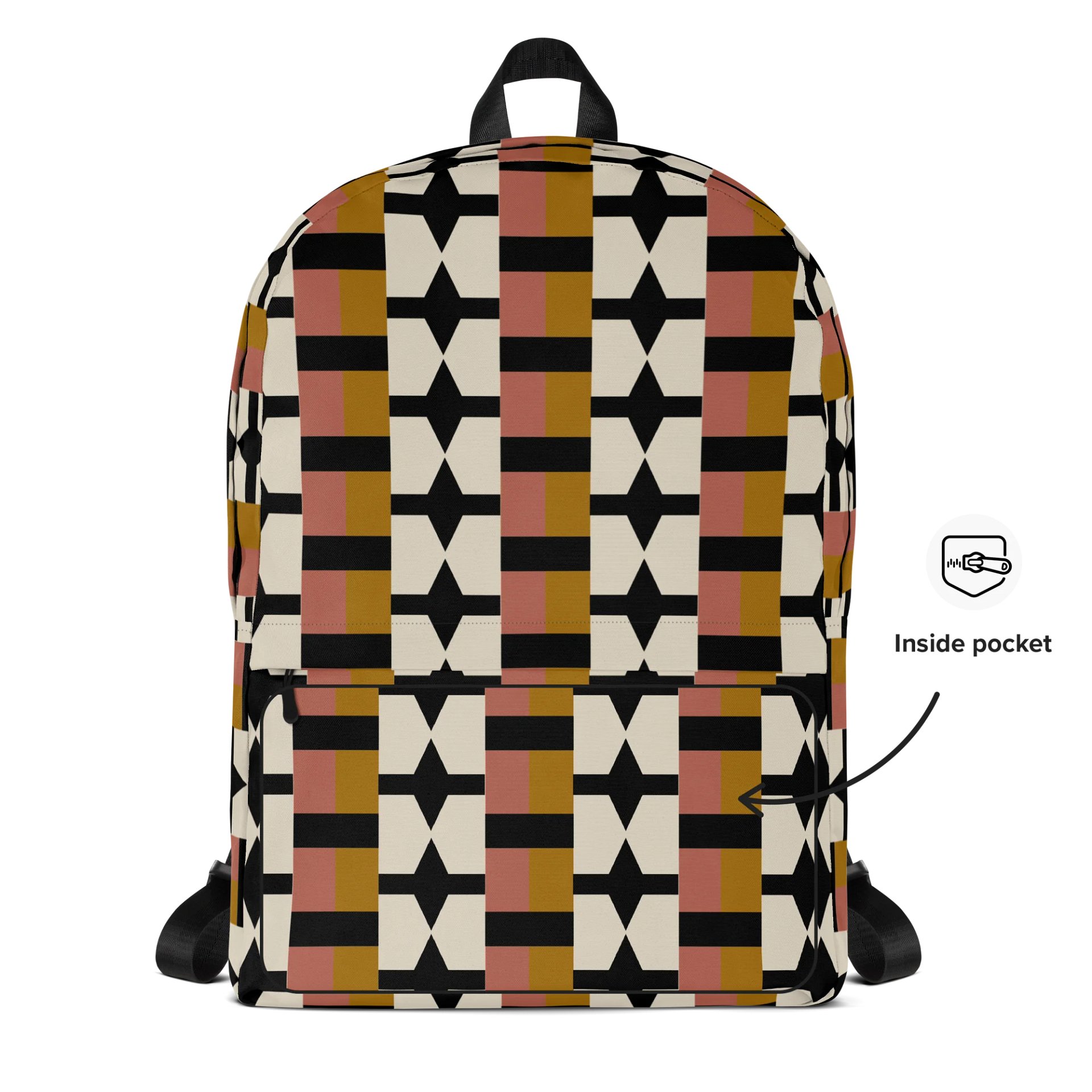 Kinfolk Kente Laptop Backpack w/ Front Pocket in Cider product image (5)