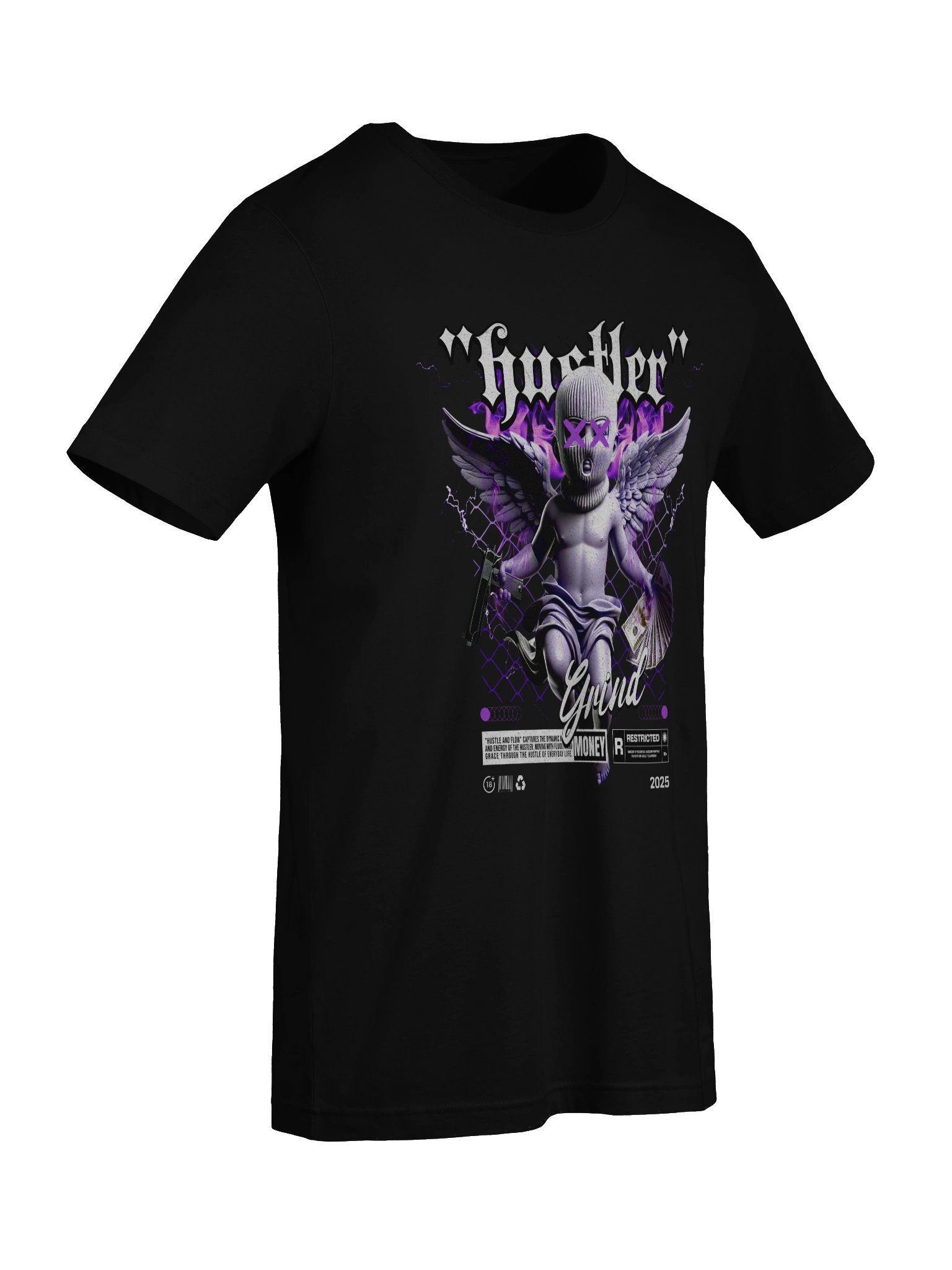 Hustler Angel Wings T-Shirt product image (9)
