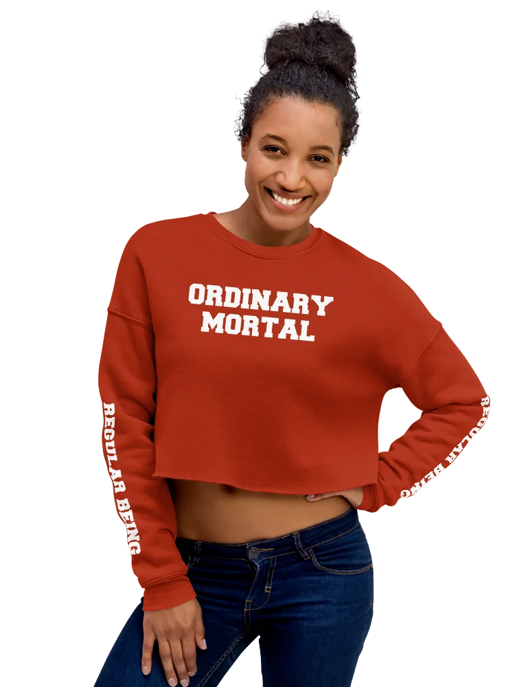 (2 sided) Ordinary Human crop sweatshirt product image (1)