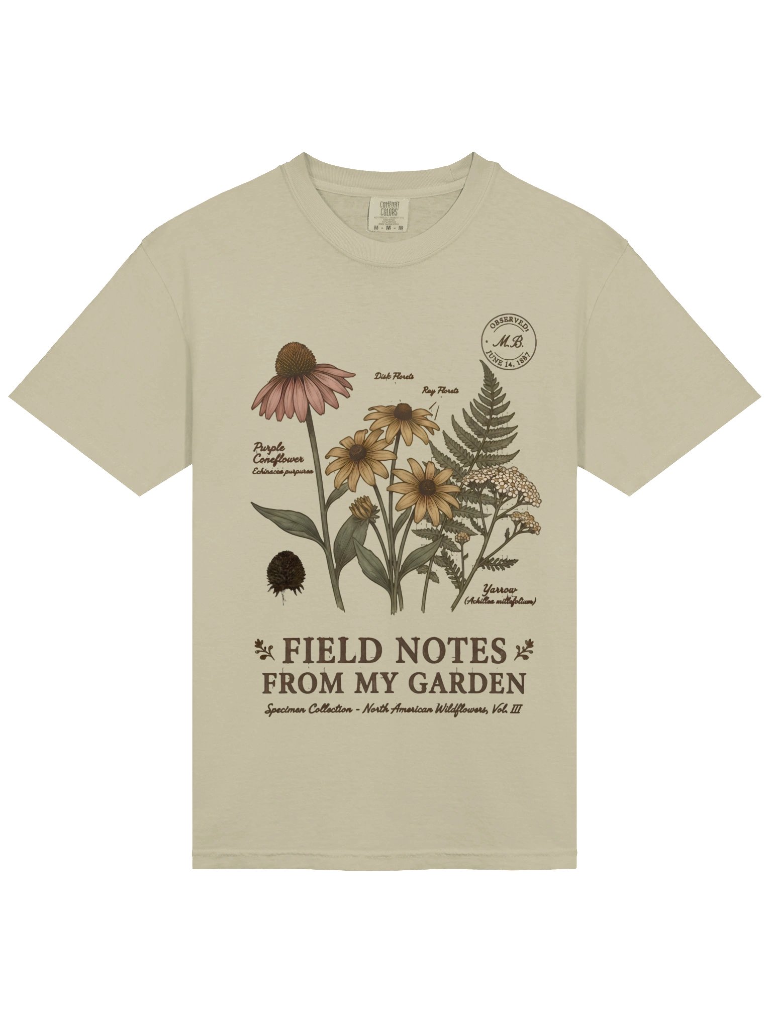 Field Notes from My Garden T-Shirt – Vintage Botanical Illustration Tee product image (19)