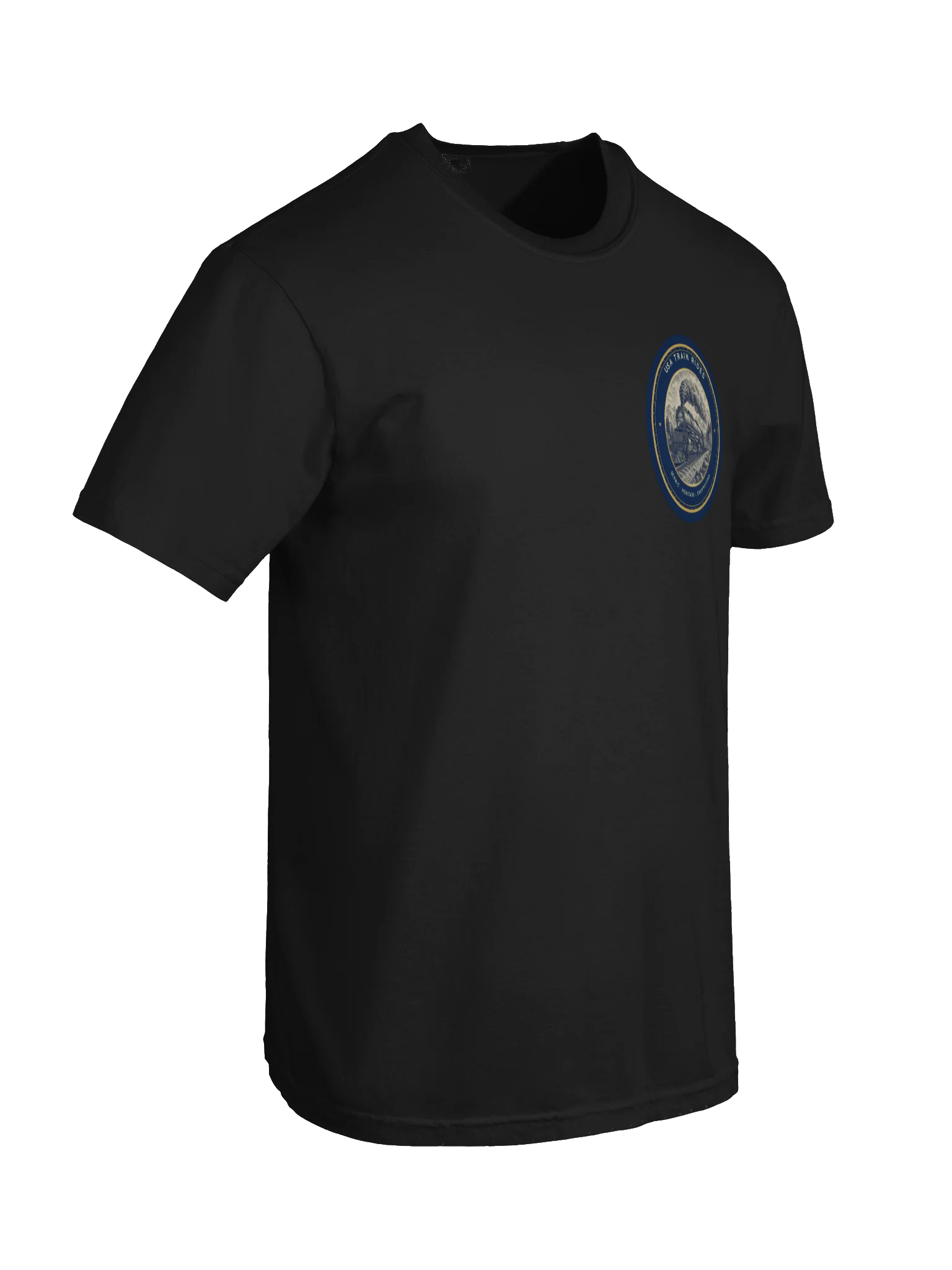 USA Train Rides Easily Distracted By Trains Adult T-Shirt product image (6)