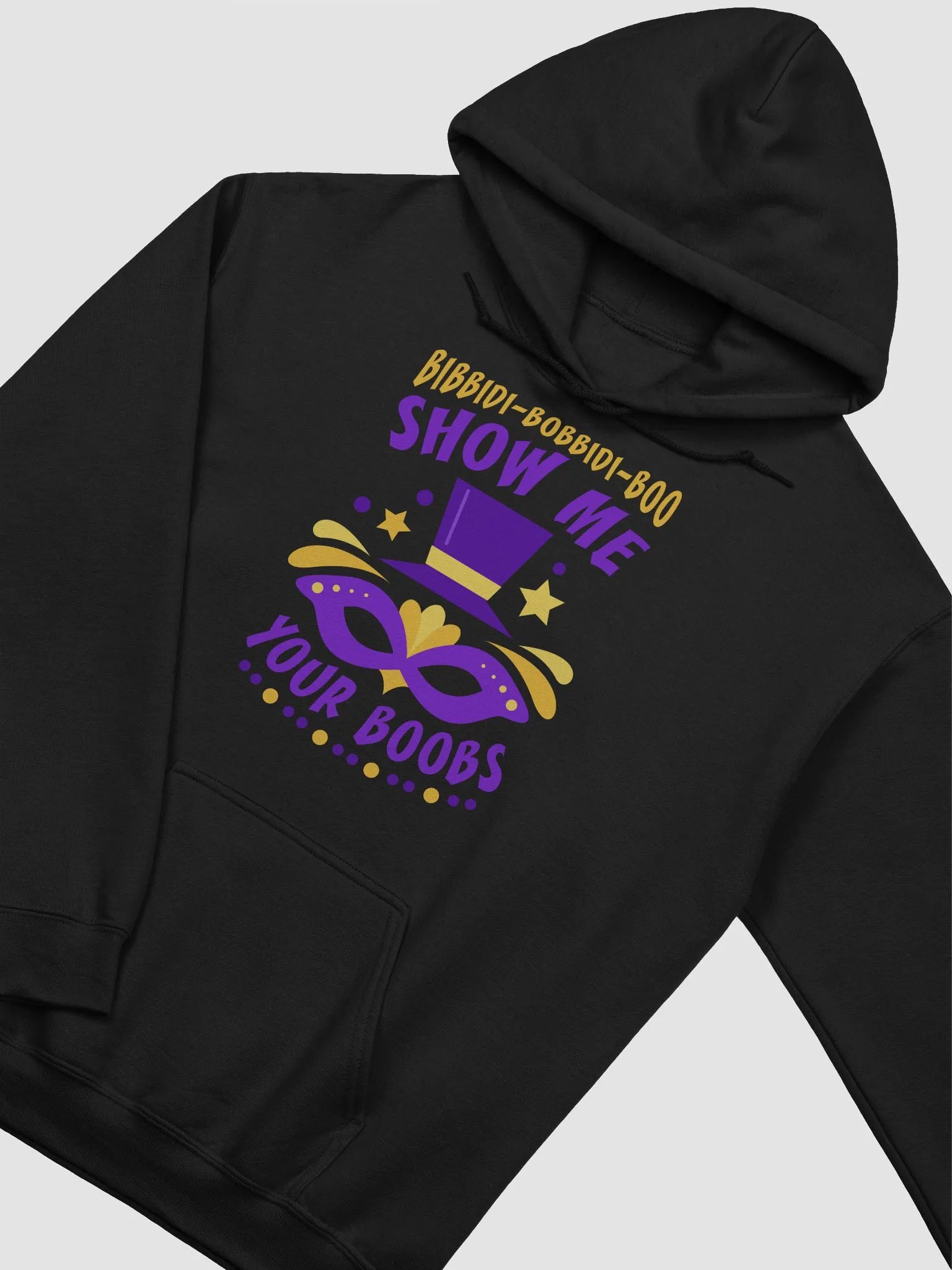 "Bibbidi Bobbidi Boo Show Me Your Boobs" - Mardi Gras (Design 2) Hoodie product image (2)