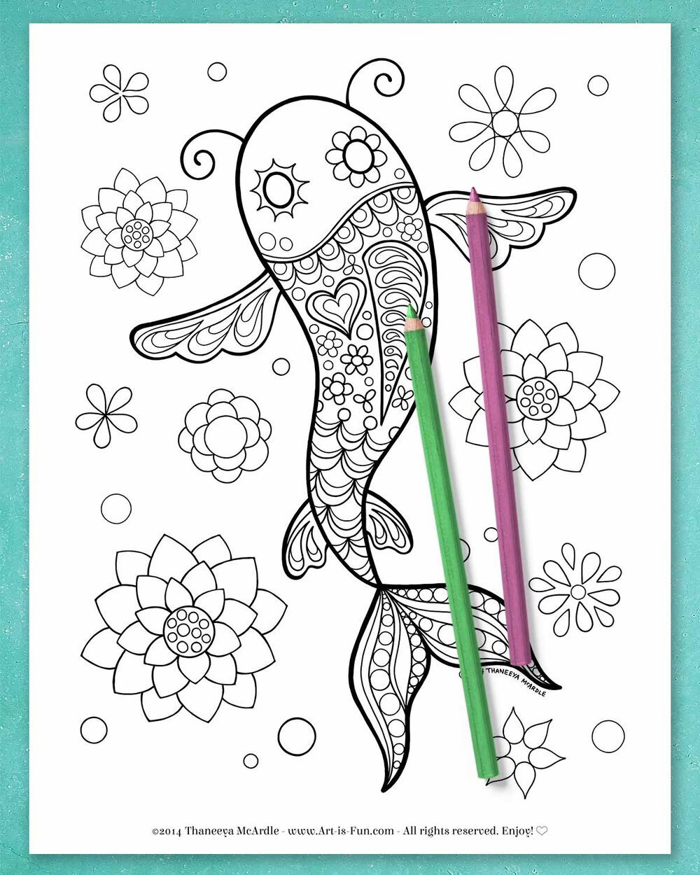 Groovy Animals Coloring Pages product image (6)