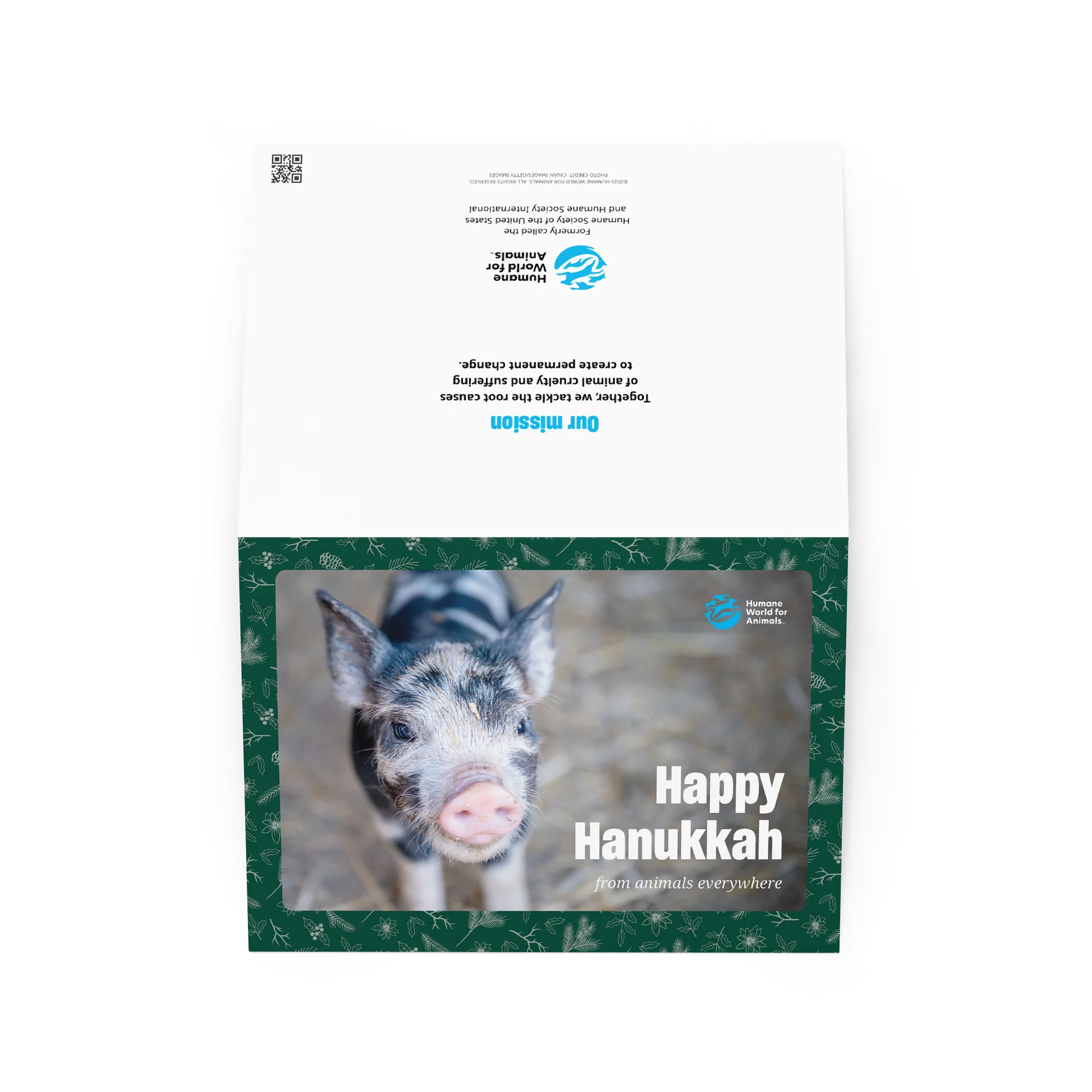 Hanukkah card - Pig design product image (2)