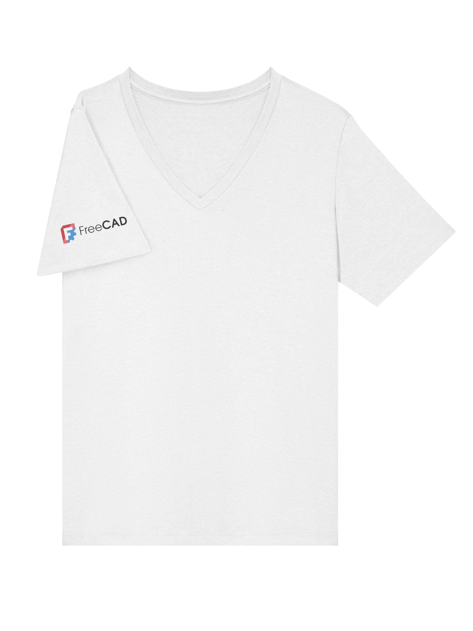 FreeCAD Logo Shirt - Ladies' Cut - White product image (6)