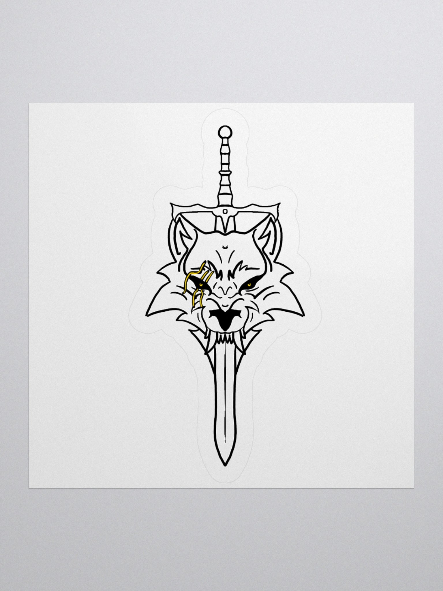 Scarred One Sticker product image (1)