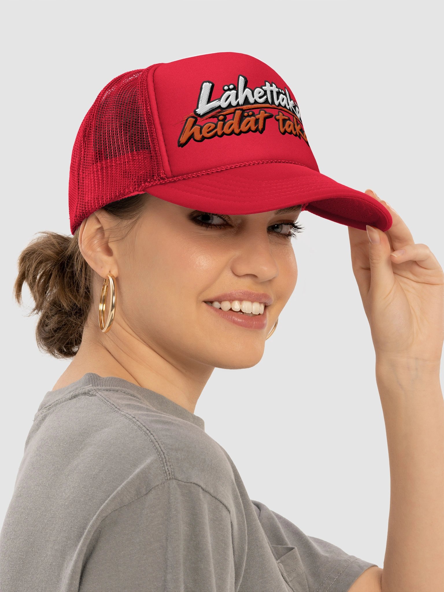 Lähettäkää Heidät Takaisin - Embroidattu Trucker Hat product image (7)