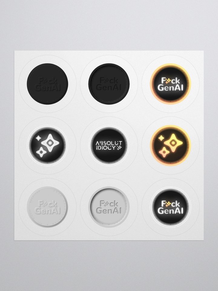 Absolut Idiocy Kiss-Cut Sticker Set #0 (On White) product image (3)