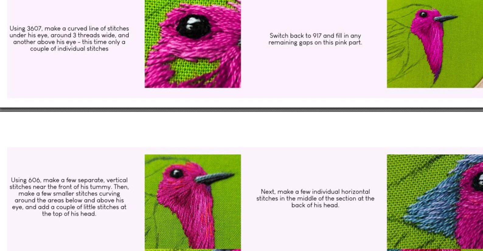Christmas Robin PDF hand embroidery pattern and beading tutorial, DIY ornament, learn to sew product image (4)