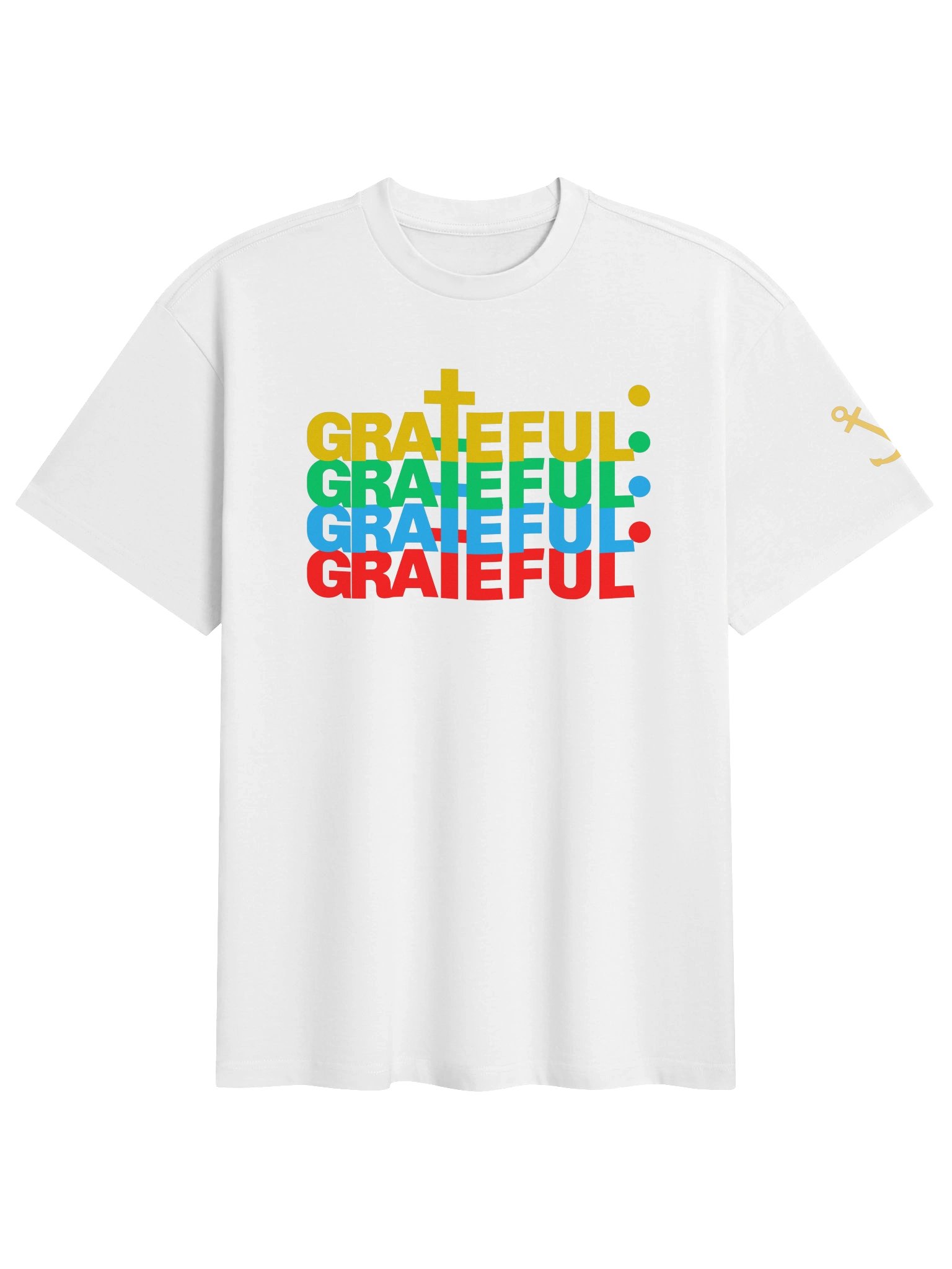 Grateful Boxy Tee (White) product image (1)