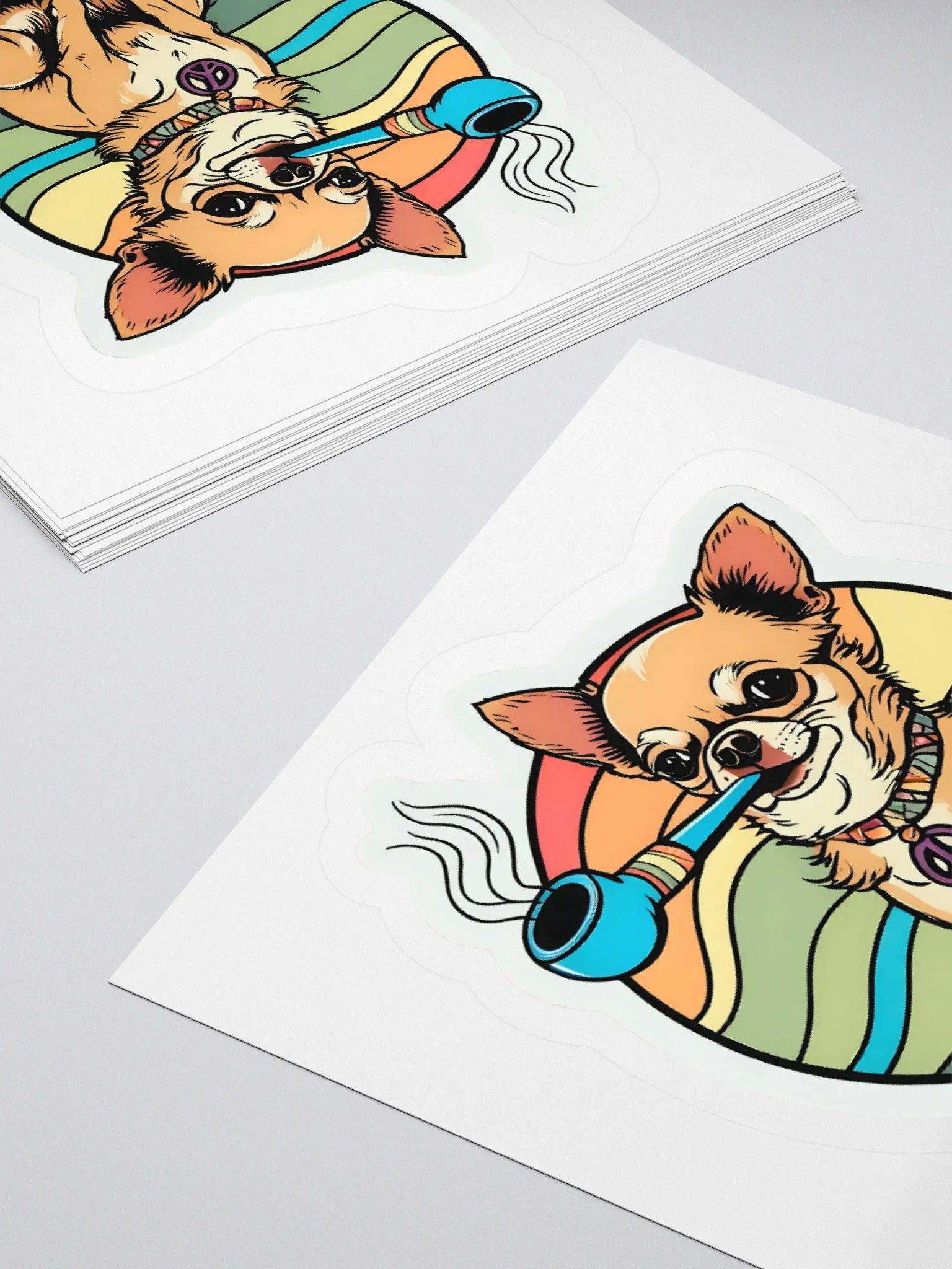 High Chihuahua Kiss Cut Sticker product image (11)