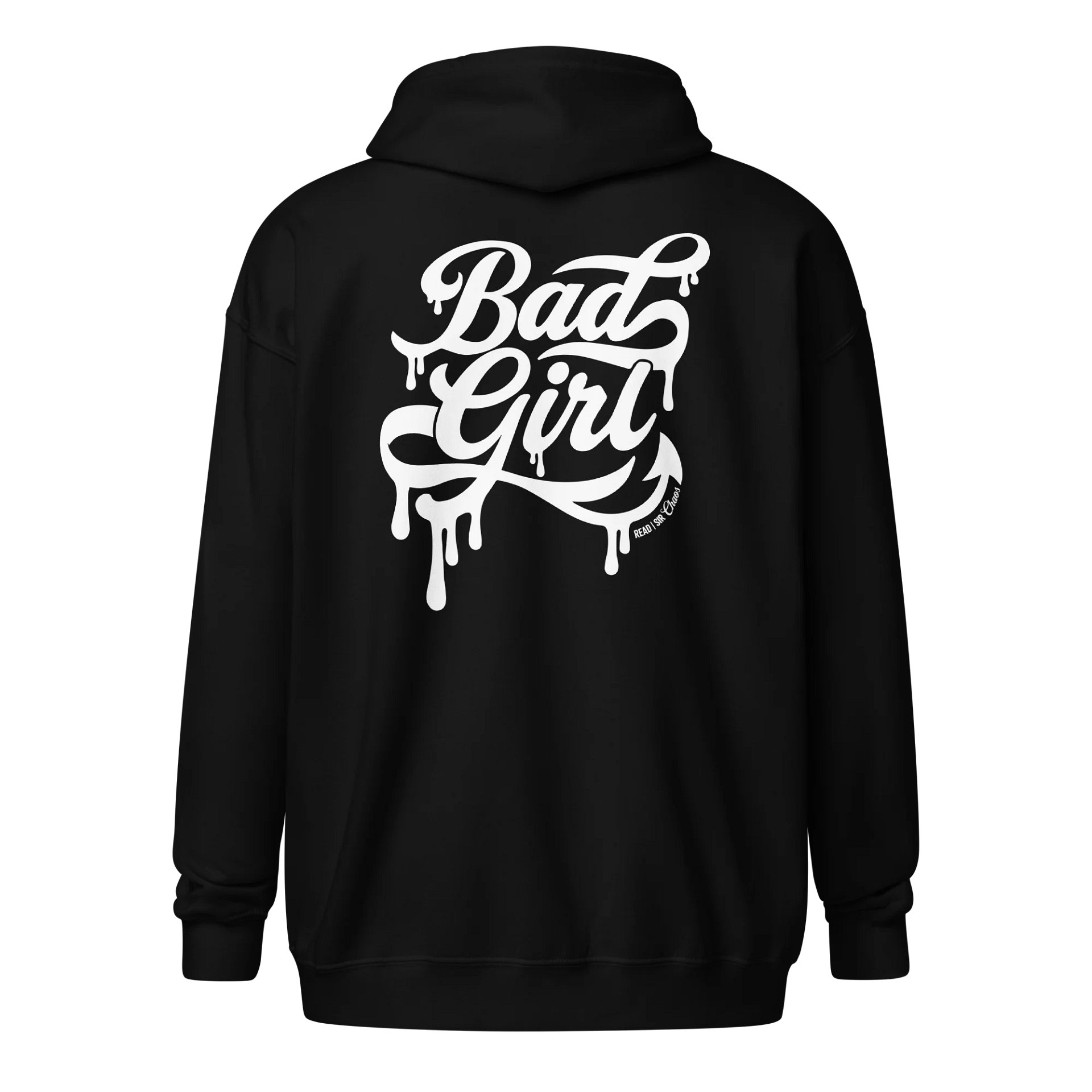 Bad Girl Zip Hoodie (White Text) product image (2)