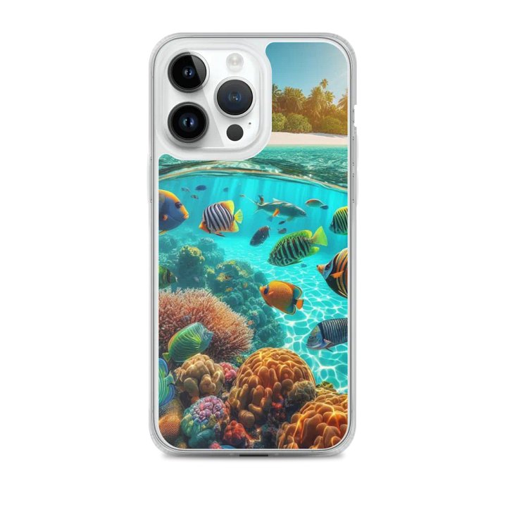 Tropical Reef iPhone® MagSafe® Clear Case | AI Design underwater product image (2)